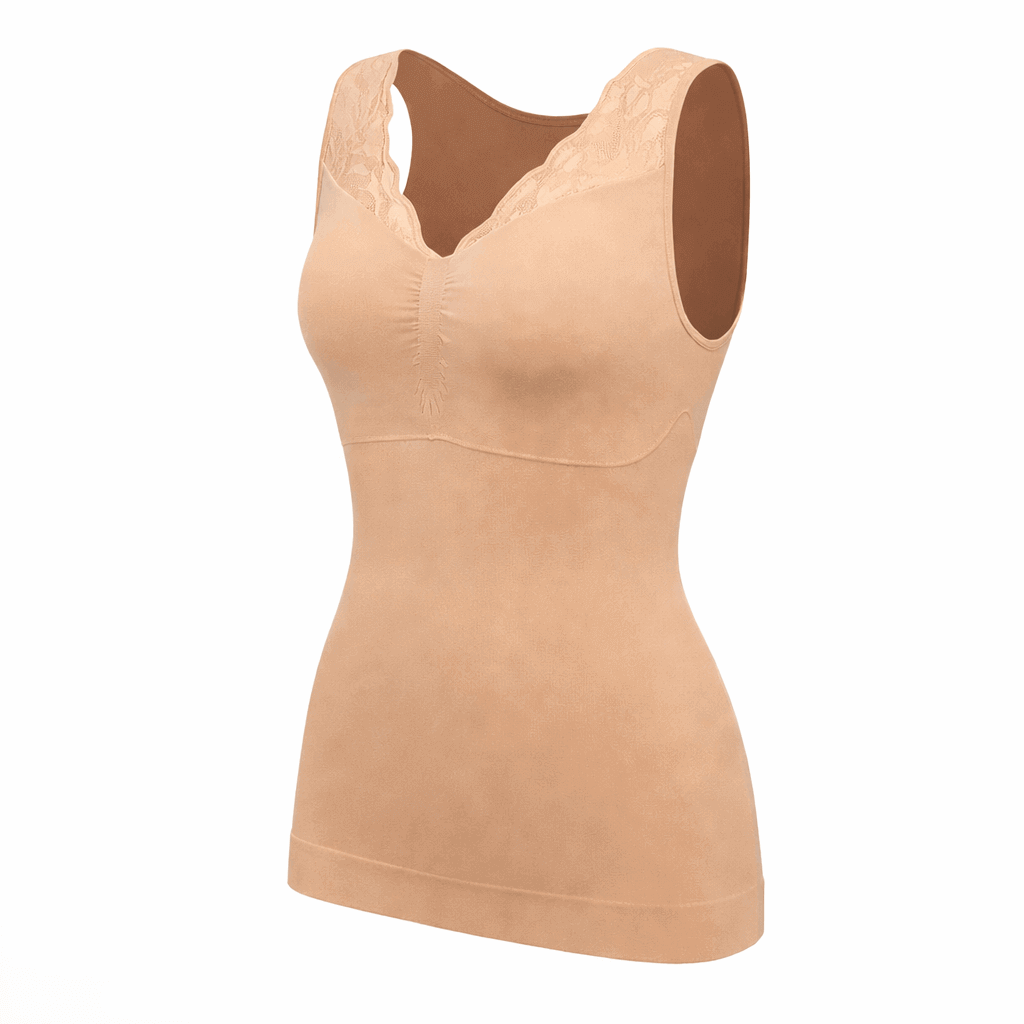 Vellomi SculptCami nude shaping camisole product image on white background.